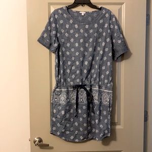 Blue and white comfortable dress!